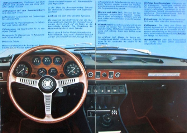 Fiat Dino Coupe Modelprogram 1968 Carbrochure (9932)